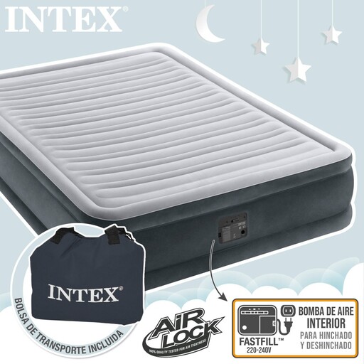 Cama de ar Intex Fiber-tech Comfort-plush