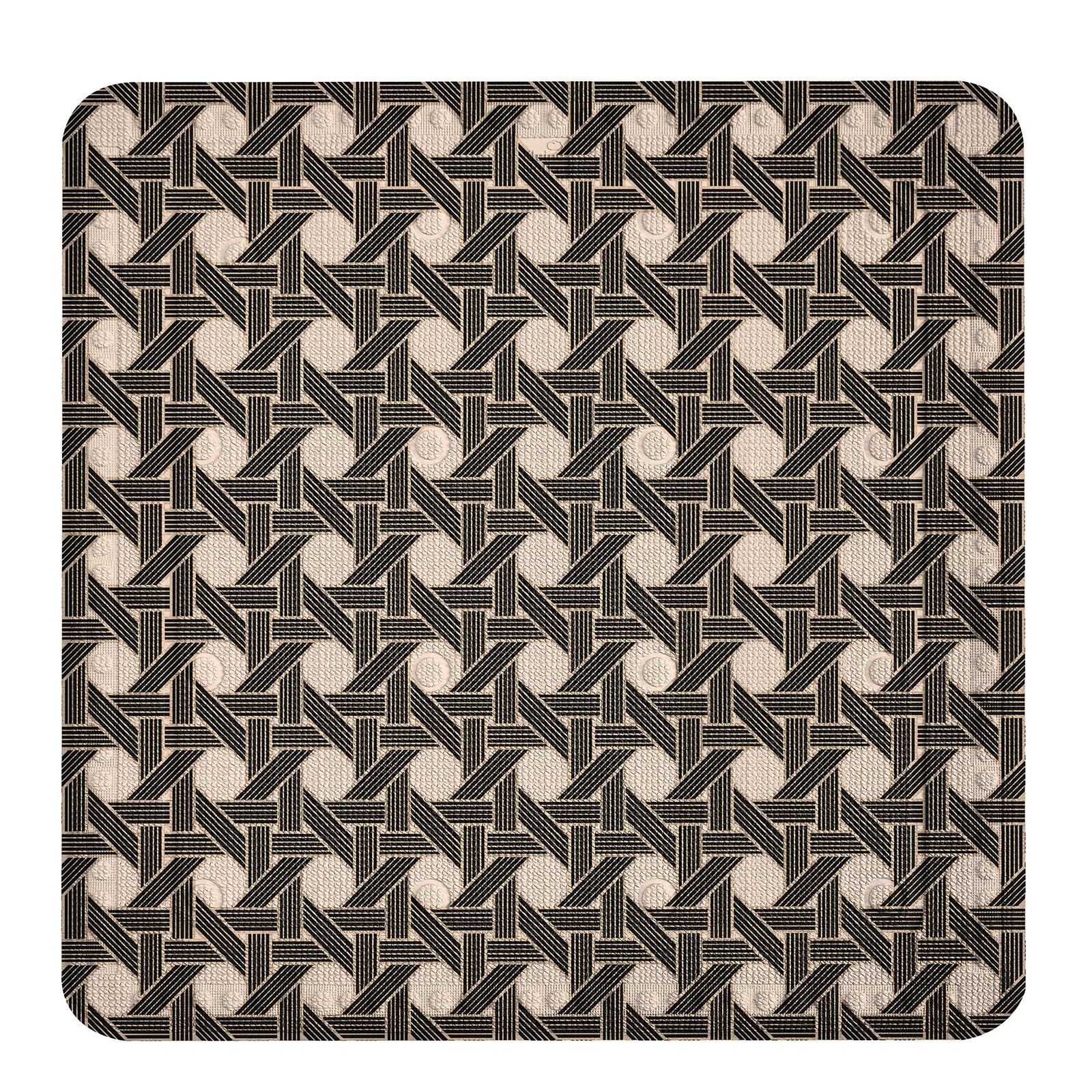 Kleine Wolke Duscheinlage - taupe-schwarz - 55x55 cm