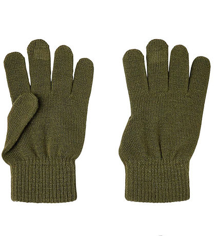 Name It Handschuhe - Noos - NknMagic - 3er-Pack - Olive Nacht/Gr