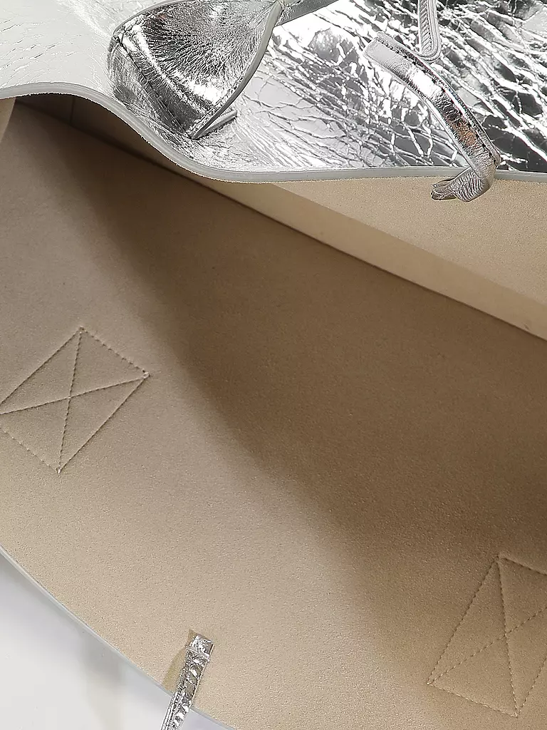 JULIA SKERGETH Ledertasche - Shopper Large silber