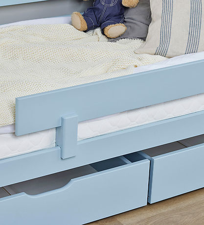 Hoppekids Schubladen m. Räder - 2 st. - 70x160 cm - Dream Blue