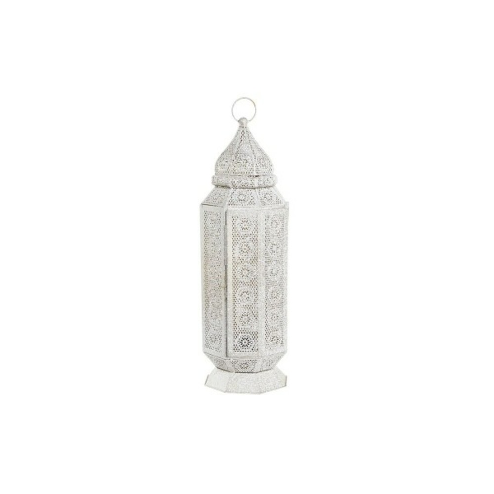 Lampe de bureau doré métal blanc 220 v 50 w arabe (17 x 17 x 54 cm)