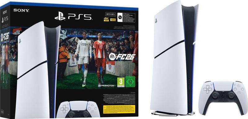 PlayStation 5 - Digital Edition - 825 GB - Slim Version - EA Sports FC 26 Bundle