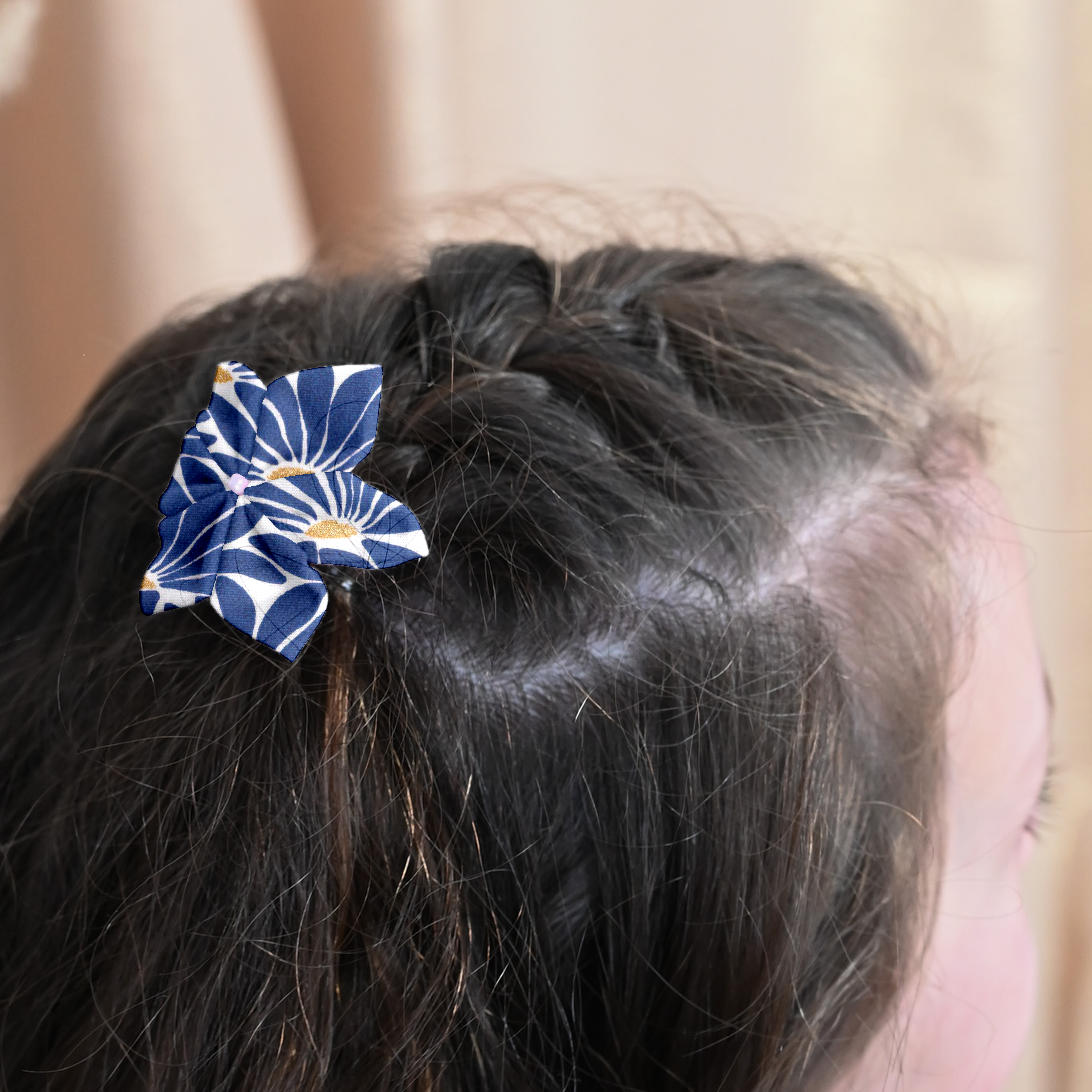 Barrette Fleur Étoile Soleil Levant