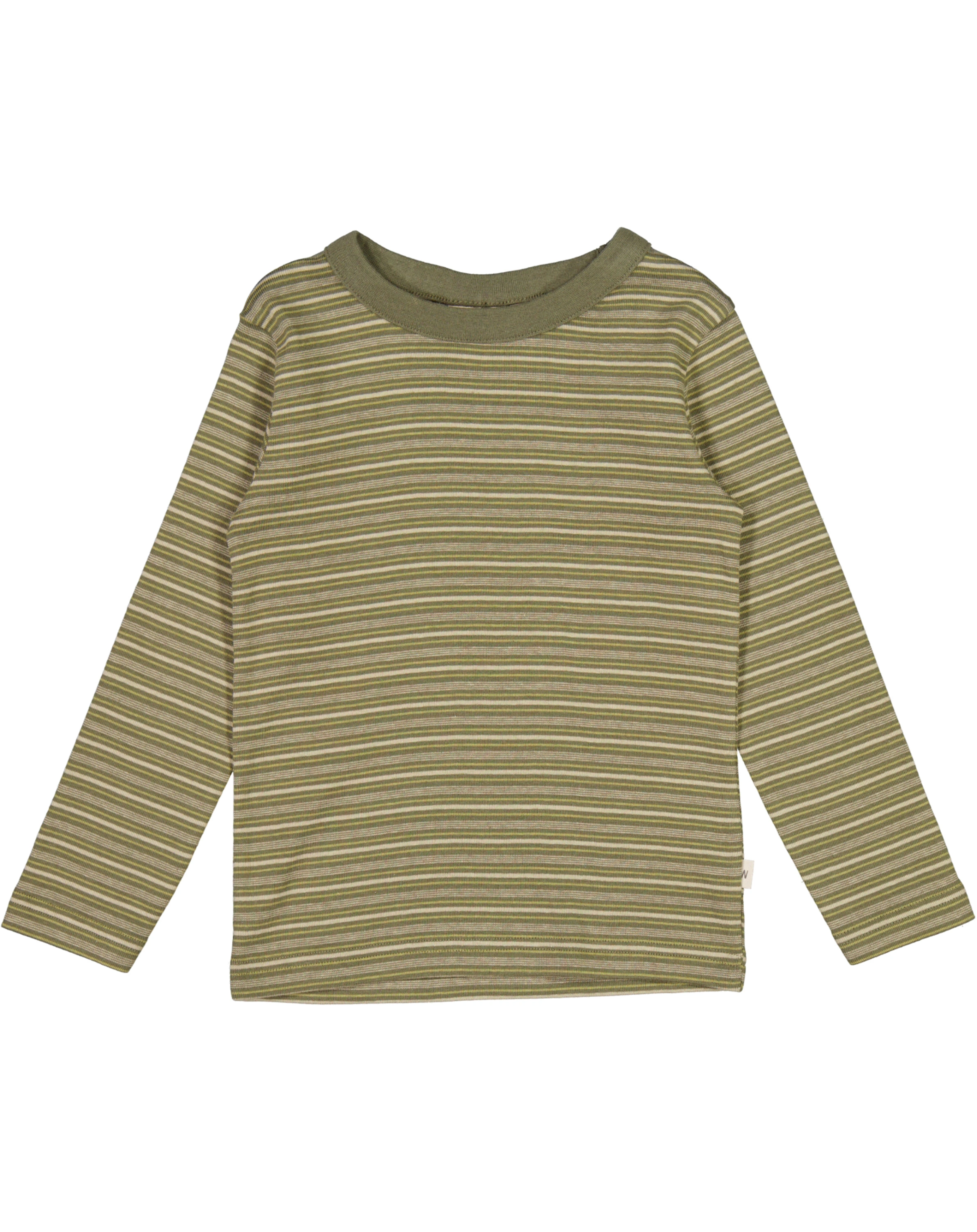 Langarmshirt LAI STRIPE in heather green