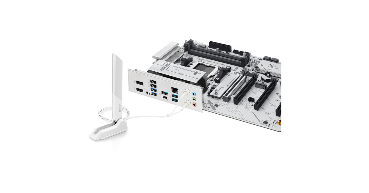 ASUSB850 MAX GAMING WIFI W socket AM5 moederbord  (2.5Gb-LAN, Wi-Fi 6E, BT, Sound, ATX)