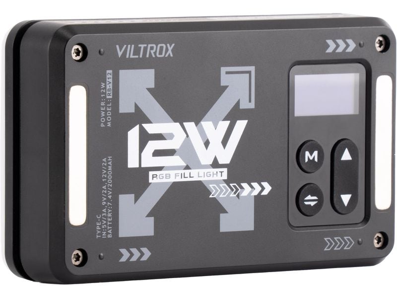 Viltrox Videoleuchte RB-V12 RGB LED Light Panel Magnetische tragbare RGB-LED-Leuchte