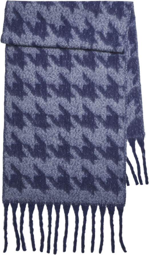 Pieces PCRONI LONG SCARF BC Bellwether blue/houndstooth