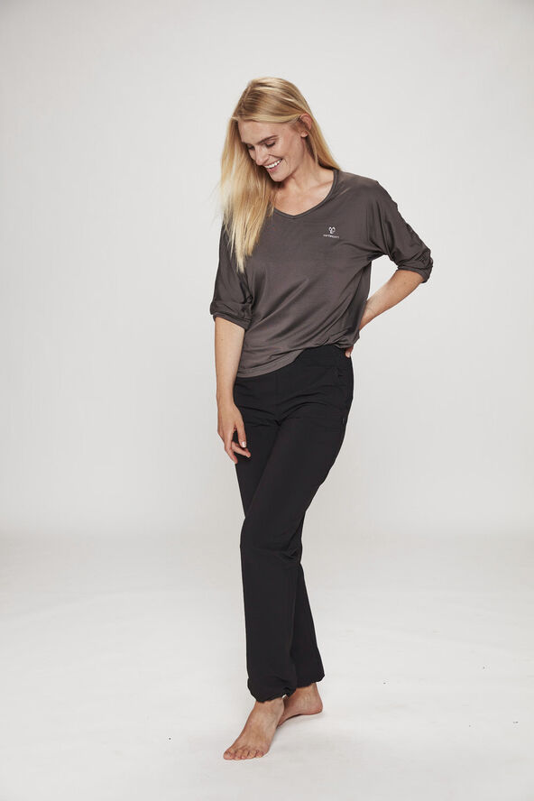 Carite Heidi trænings T-shirt m. 3/4 ærmer Grå
