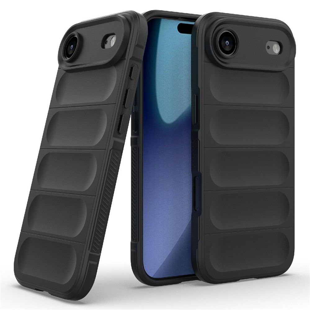 iPhone Air Outdoor Gummi Schutzhülle Anti-Drop - Schwarz