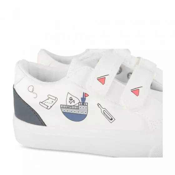 Baskets BLANC CHARLIE & FRIENDS