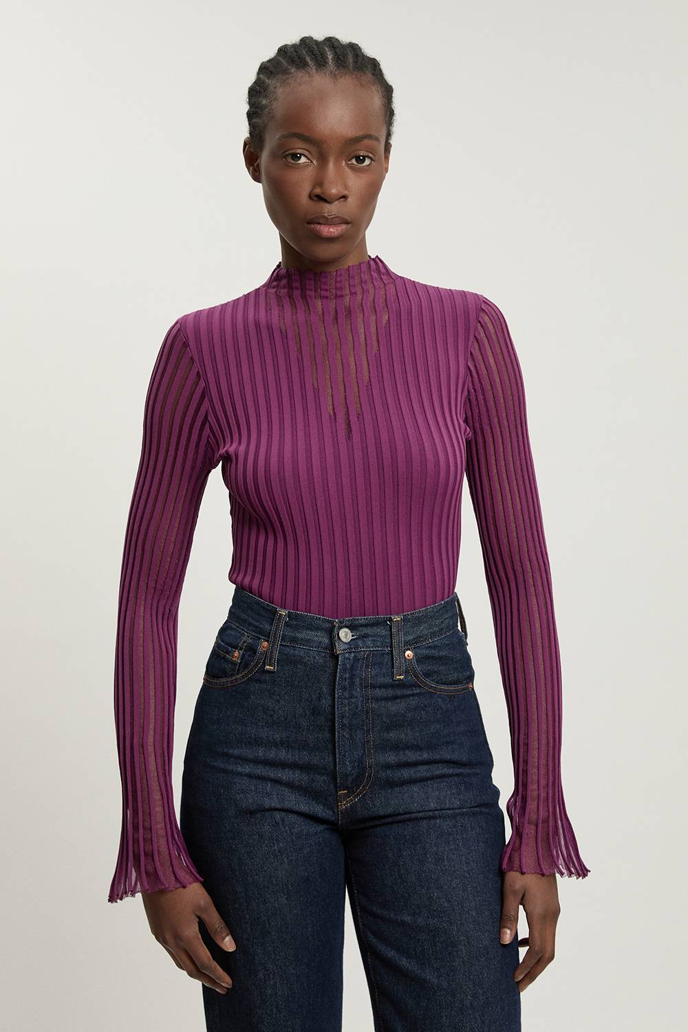 KarenMillen Haut Tricoté En Mélange De Viscose Filamentée
