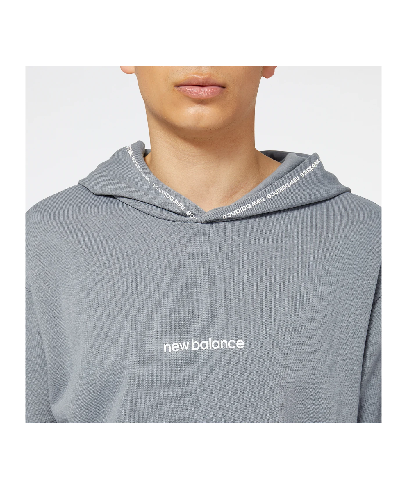 New Balance Essentials Fleece Hoody Grau FGNM