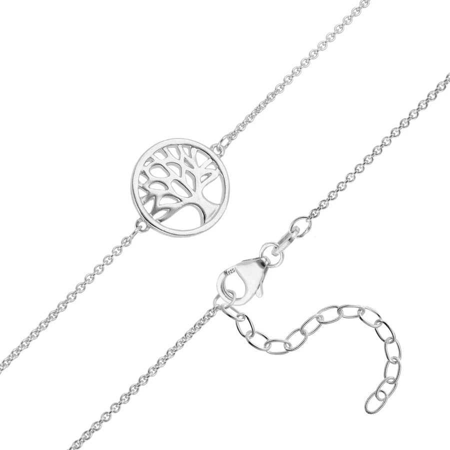 trendor Mädchen-Armband mit Lebensbaum 925 Silber silver