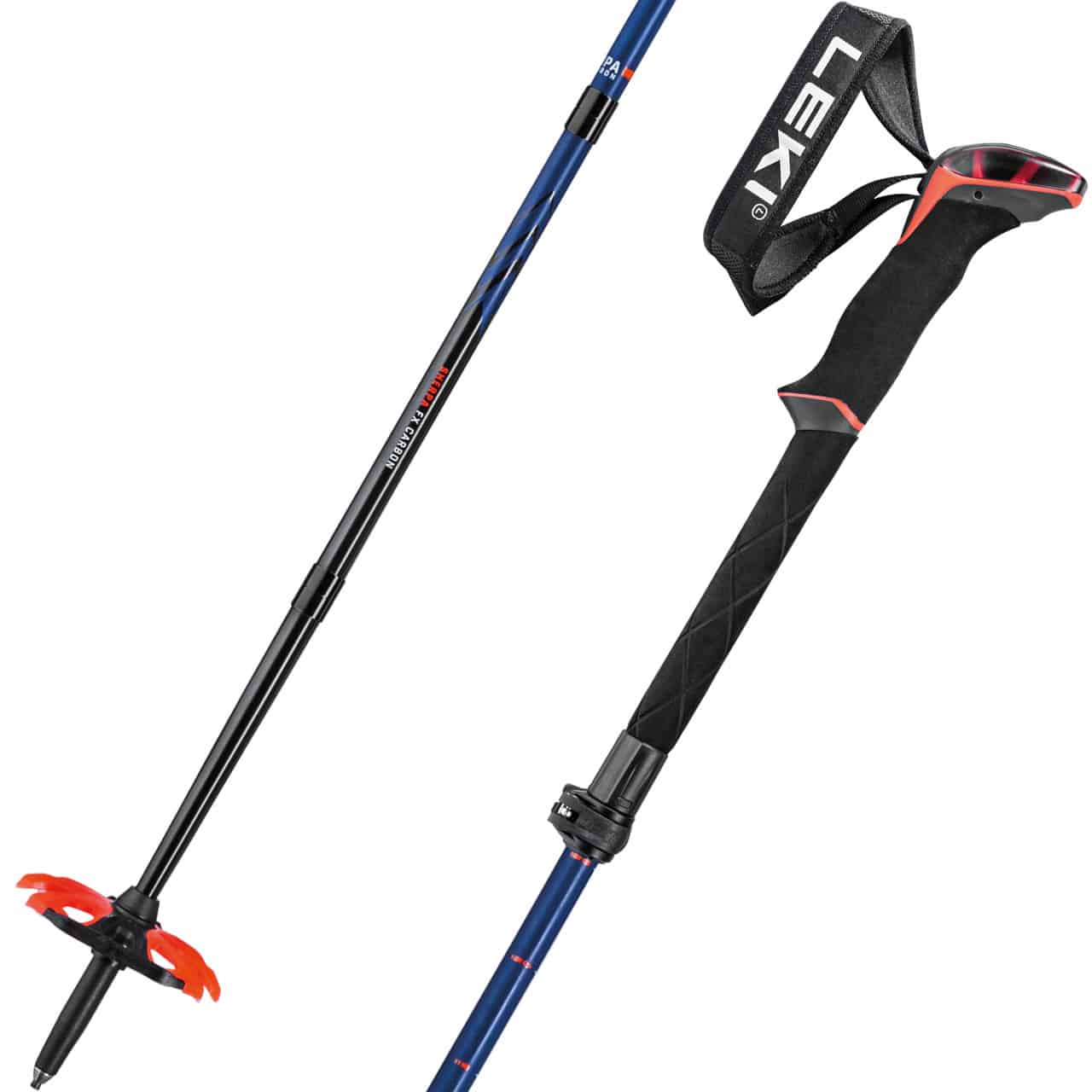 Leki Sherpa FX Carbon midnight blue/darkblue/bright red | Leki Alpin Skistöcke | Leki | L | MARKEN | XSPO