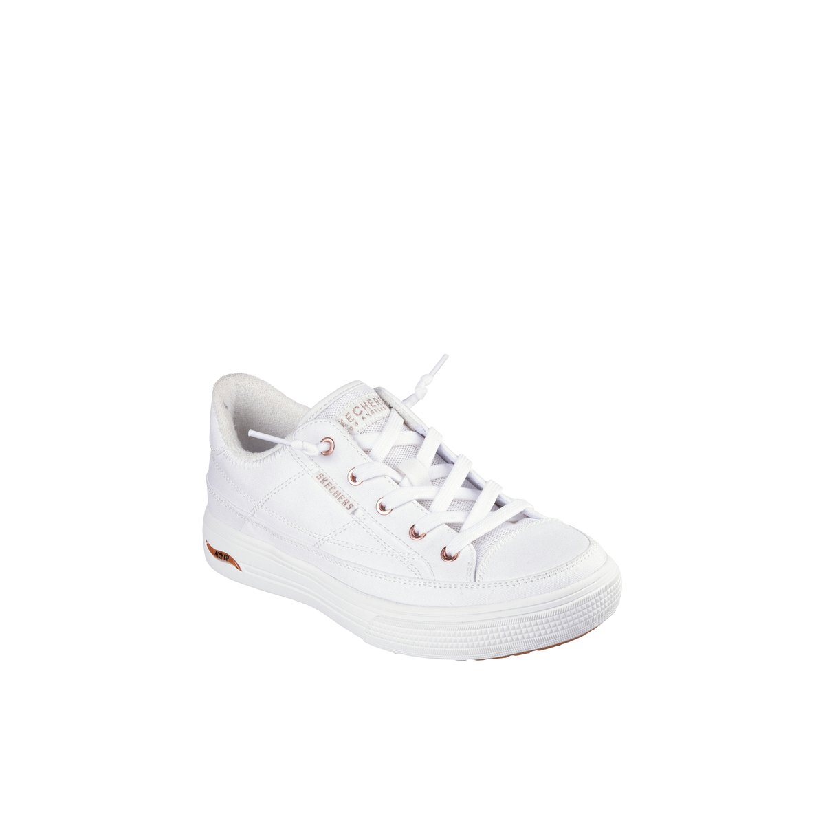 2X les points-Arch_meet_ya-Baskets - Talon plat - Blanc