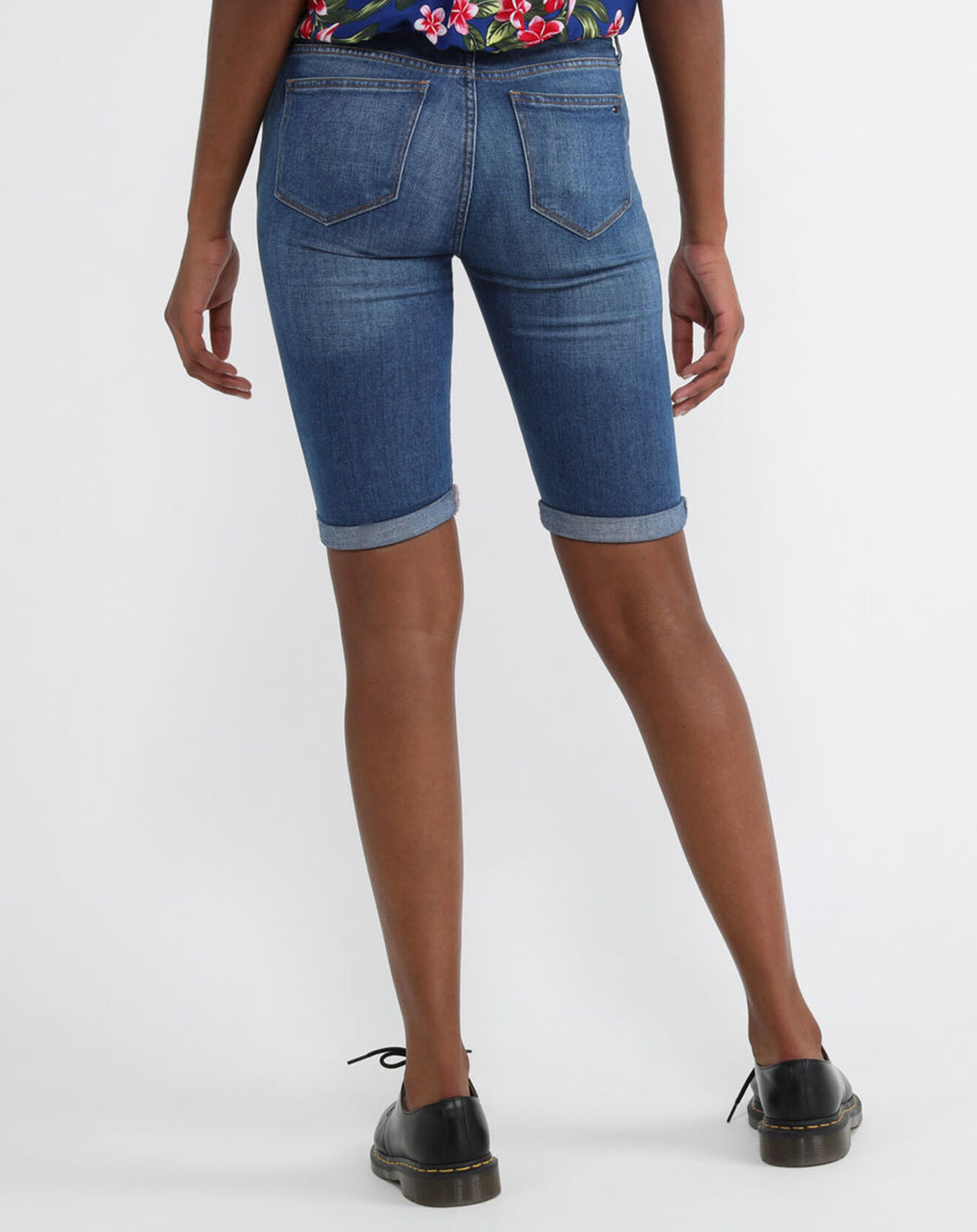 Tommy Hilfiger Short en jean stretch bleu denim