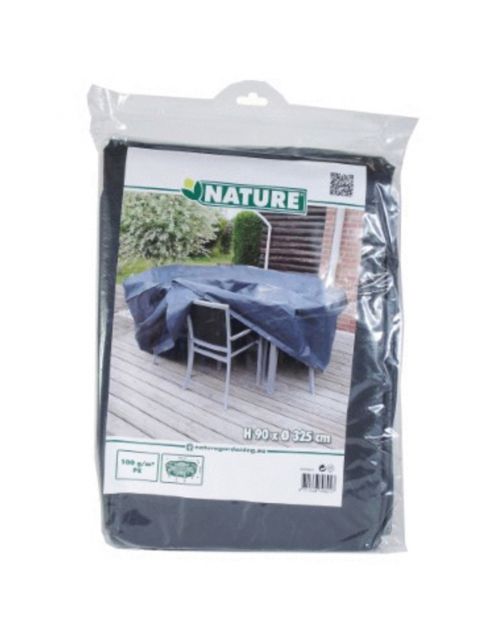 Nature Beschermhoes Voor Tuinset - Tuinmeubelen - 90xØ325 cm Grijs