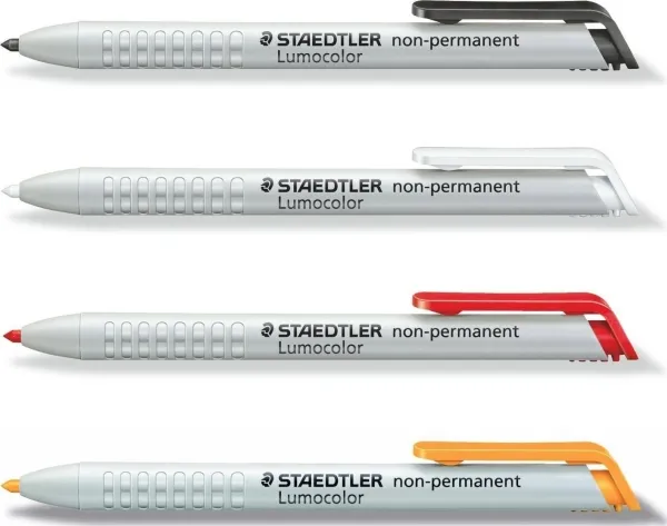 STAEDTLER Lumocolor omnichrom - Markør - ikke-permanent - hvid - 3 mm - tilbagetrækkelig