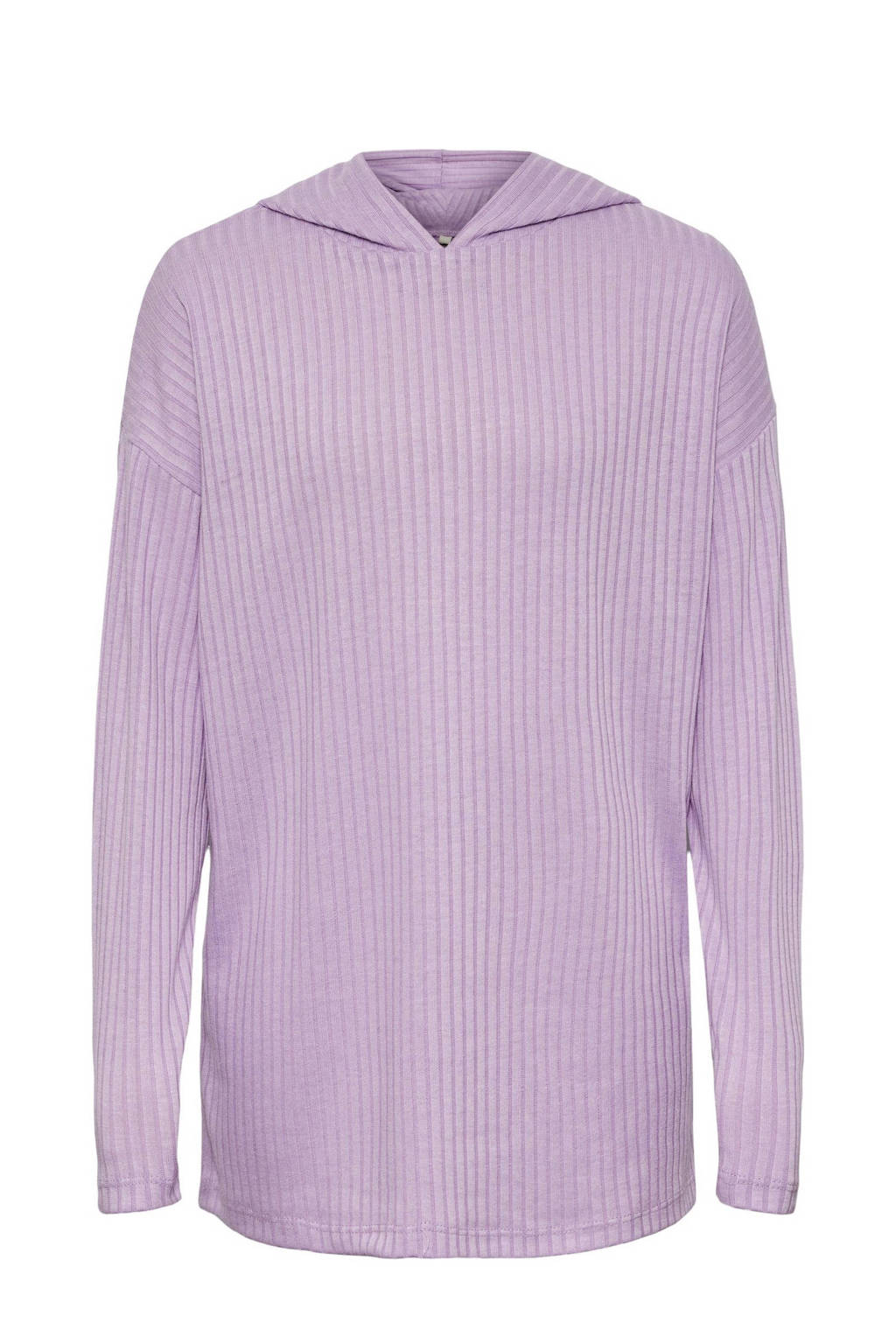 PIECES KIDS longsleeve met textuur lila