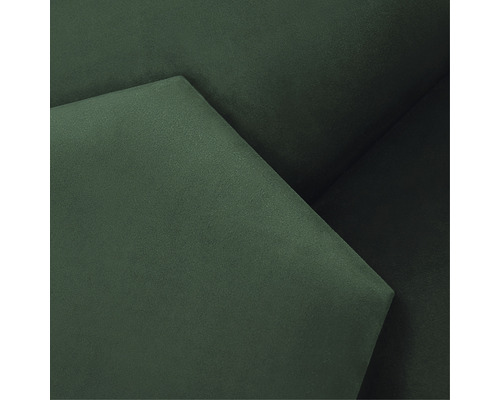 Riviera Hexagon wandkussen, donkergroen, fluweellook, 29 x 34 cm