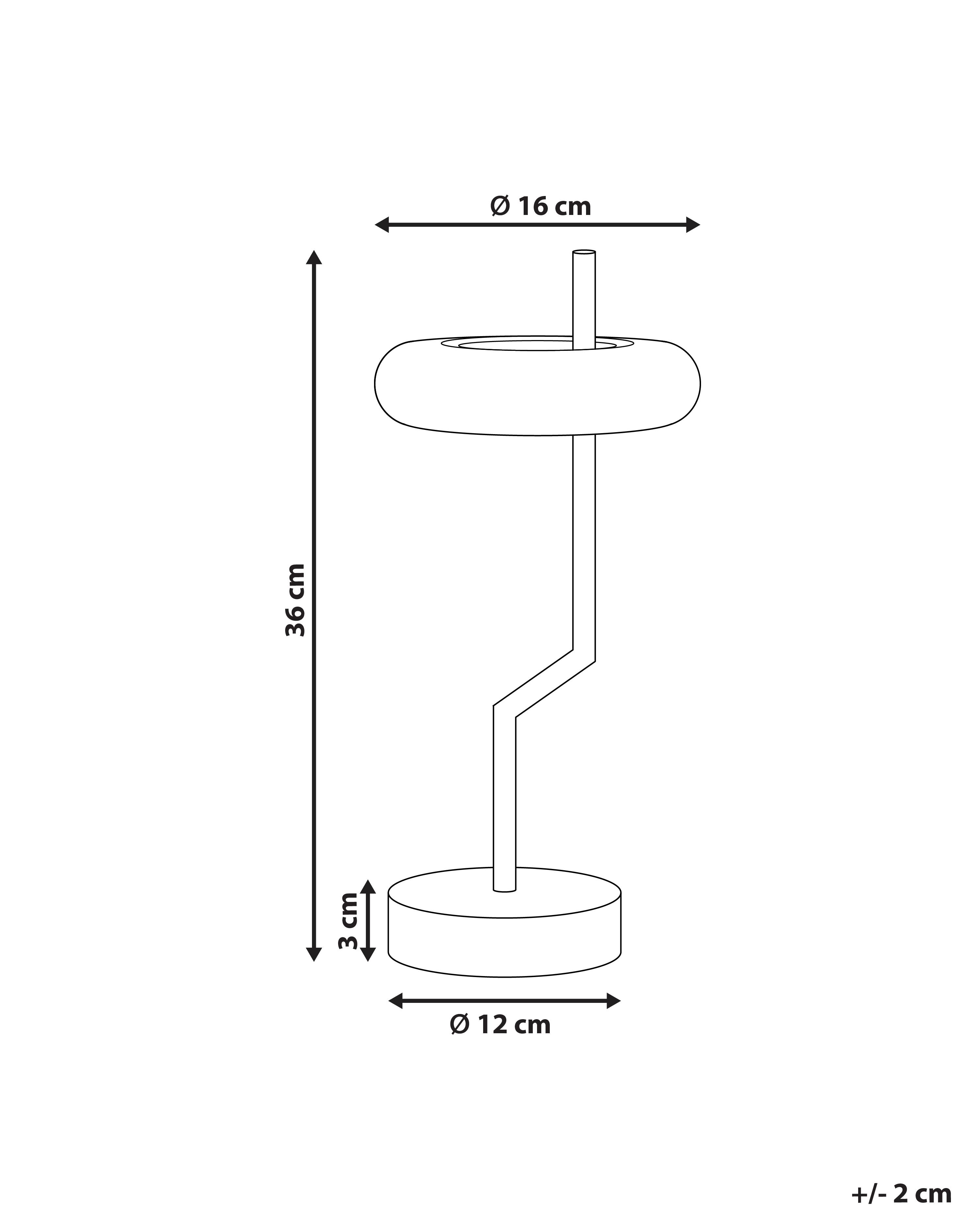 LED draadloze tafellamp ALVIELA met dimmer Metaal Wit
