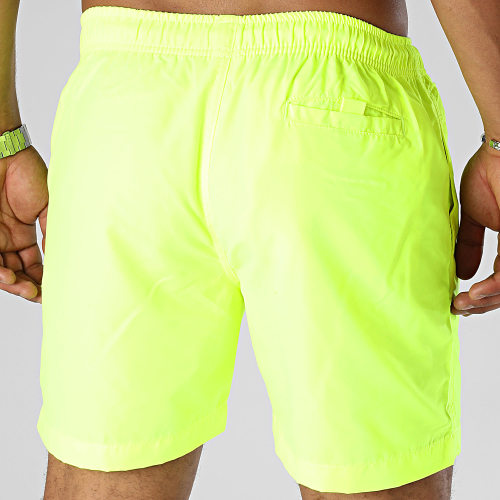 Short De Bain Gorille Graffiti Jaune Fluo