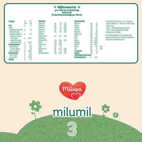Milupa Milumil 3 Folgemilch