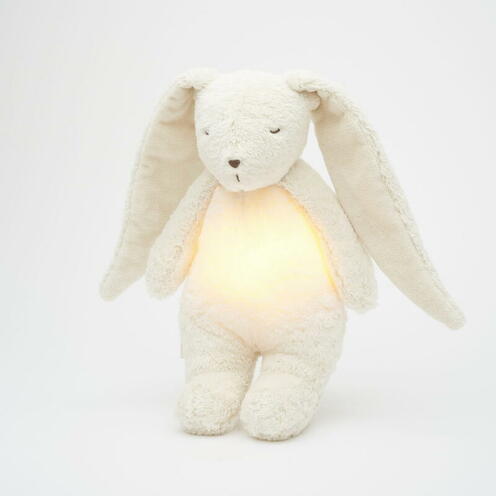 Moonie - lapin nature bio avec sons & lumières - Blanc polaire - MOONIE