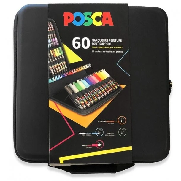 Posca - Gaveæske med 60 stk.