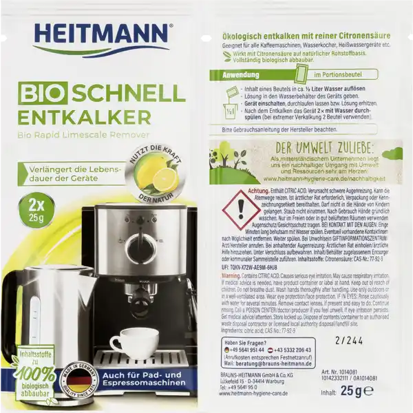 Bio Schnell Entkalker