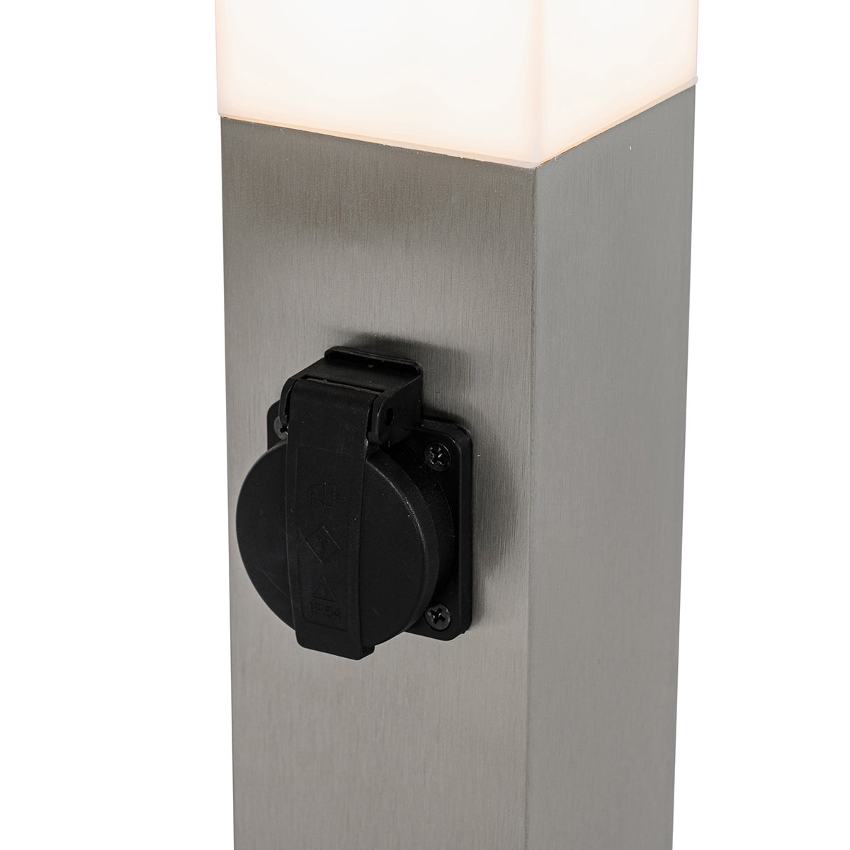 Moderne buitenlamp 45 cm staal met fitting IP44 - Malios