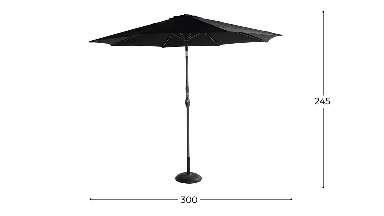 Parasol Carbon Black 14.098.008 Sunline B300 x D300 x H245 cm
