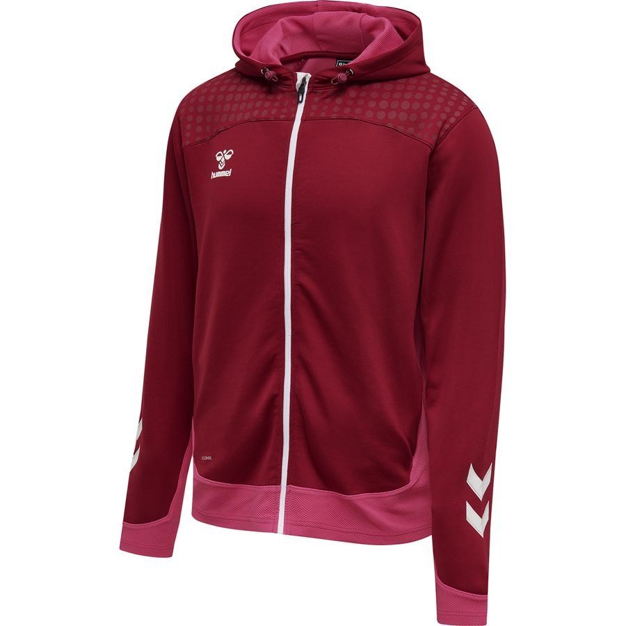 Hummel Lead Veste à Capuche FZ - Rouge/Rose