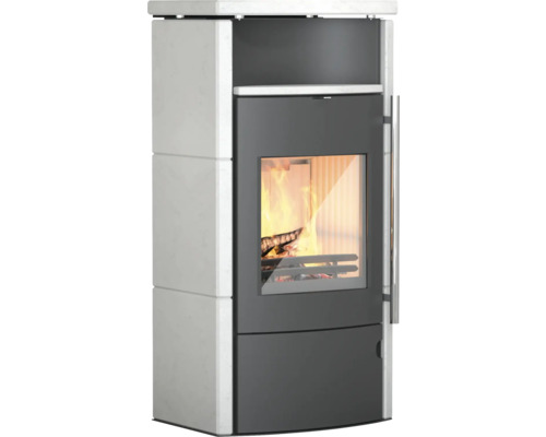 Accent Turin 2.0 Deluxe Sandstone 6 kW houtkachel met warmhoudvak