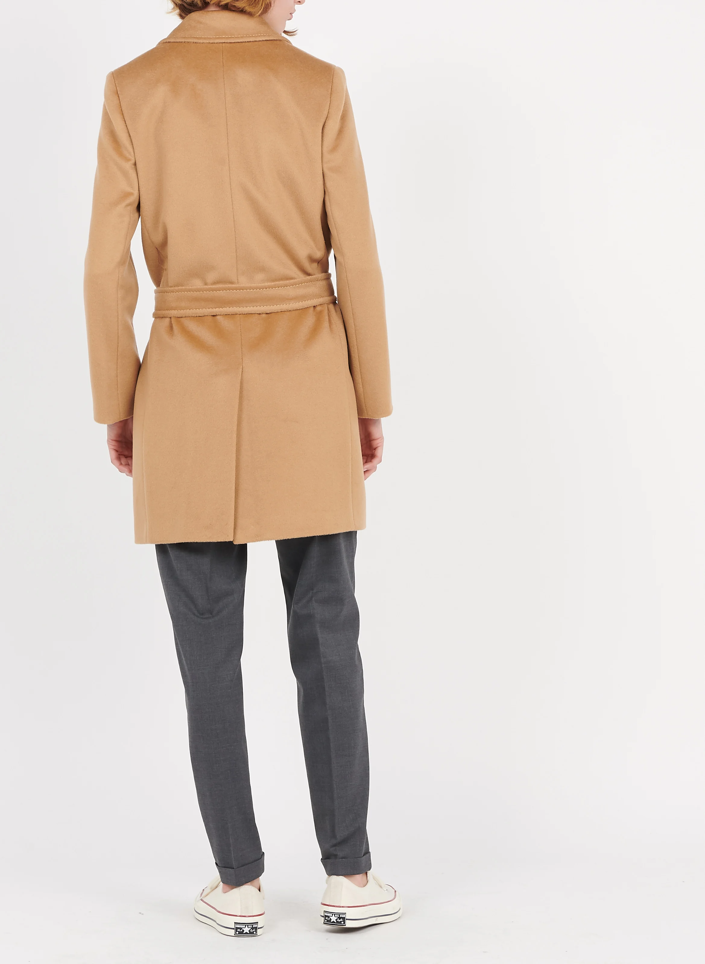Pull col montant en maille côtelée | Blanc