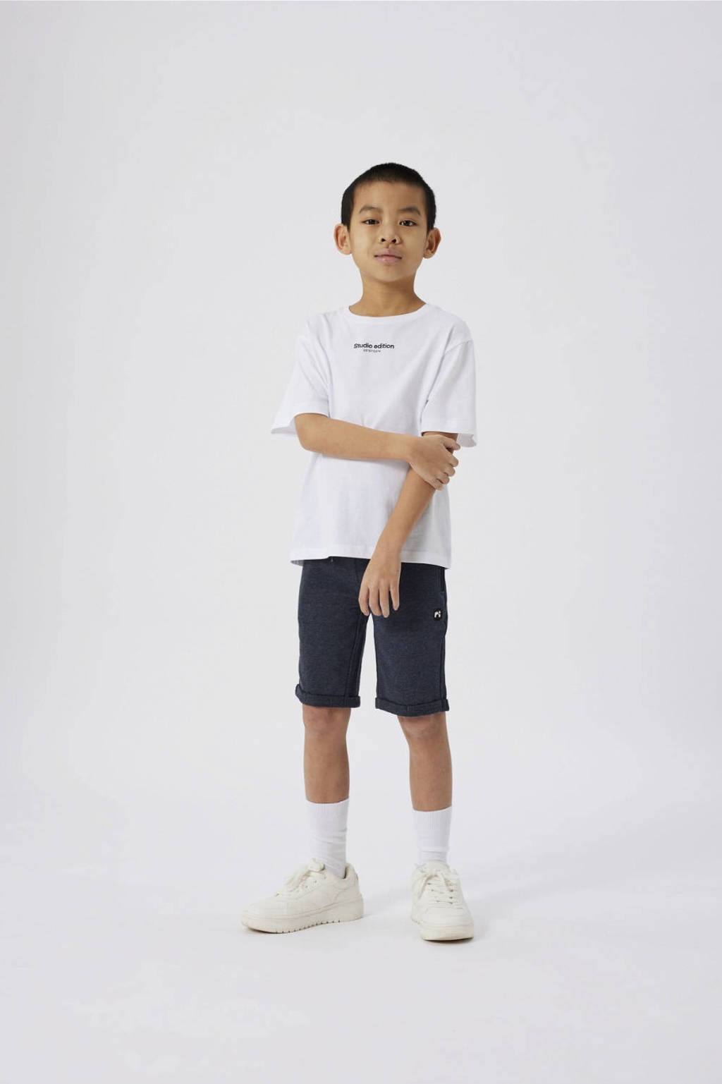 NAME IT T-shirt NKMBRODY met tekst wit