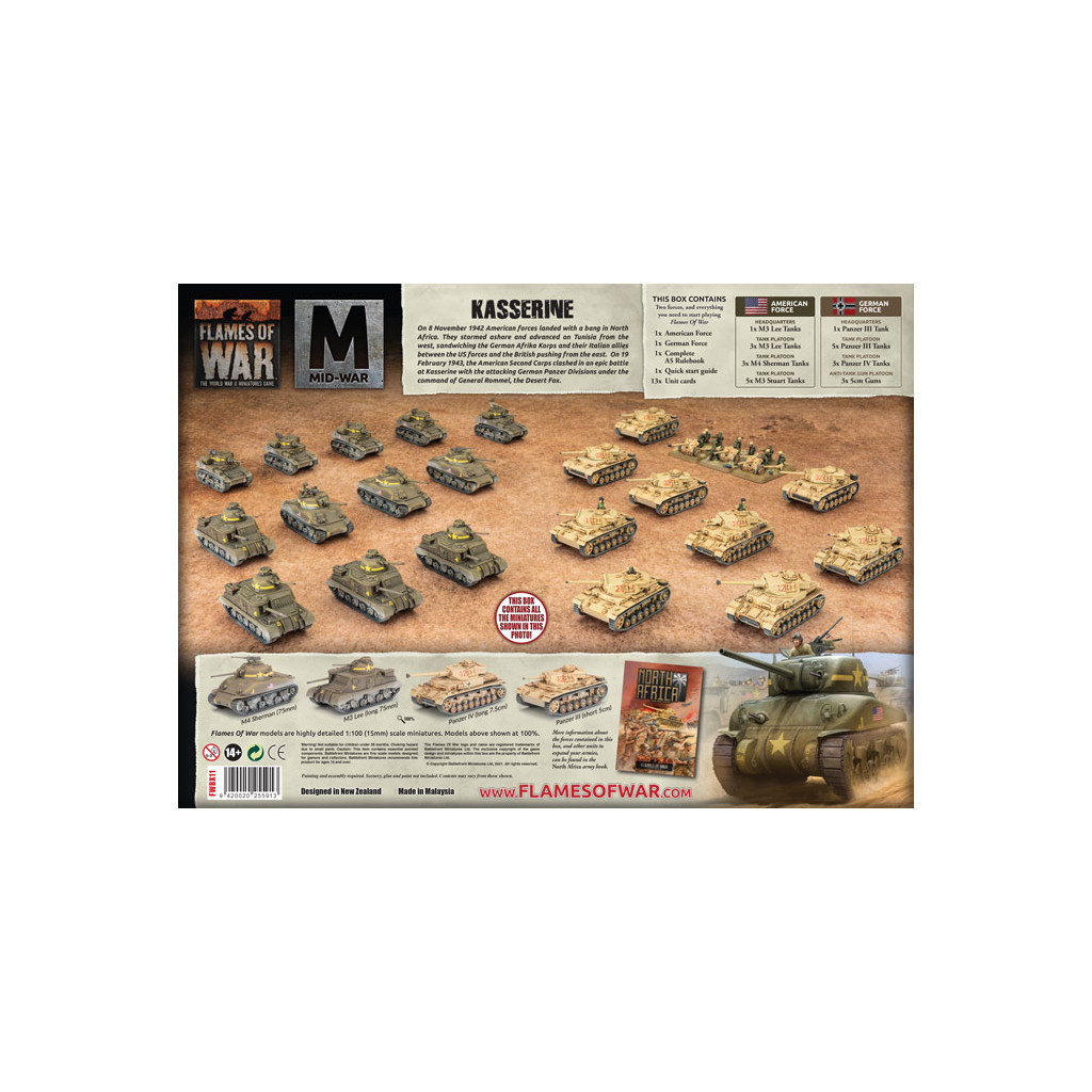 Flames of War - Kasserine Starter Set (MW US vs Germany)
