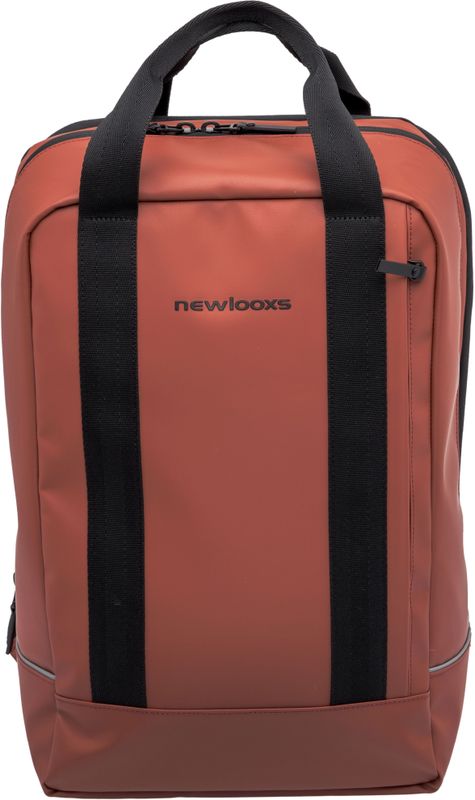 New Looxs - Odense - Fietsrugzak - Rust - Waterafstotend Polyester - 17 Inch Laptopvak