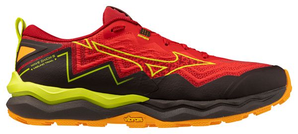 Chaussures Trail Mizuno Wave Daichi 9 Rouge/Jaune Homme