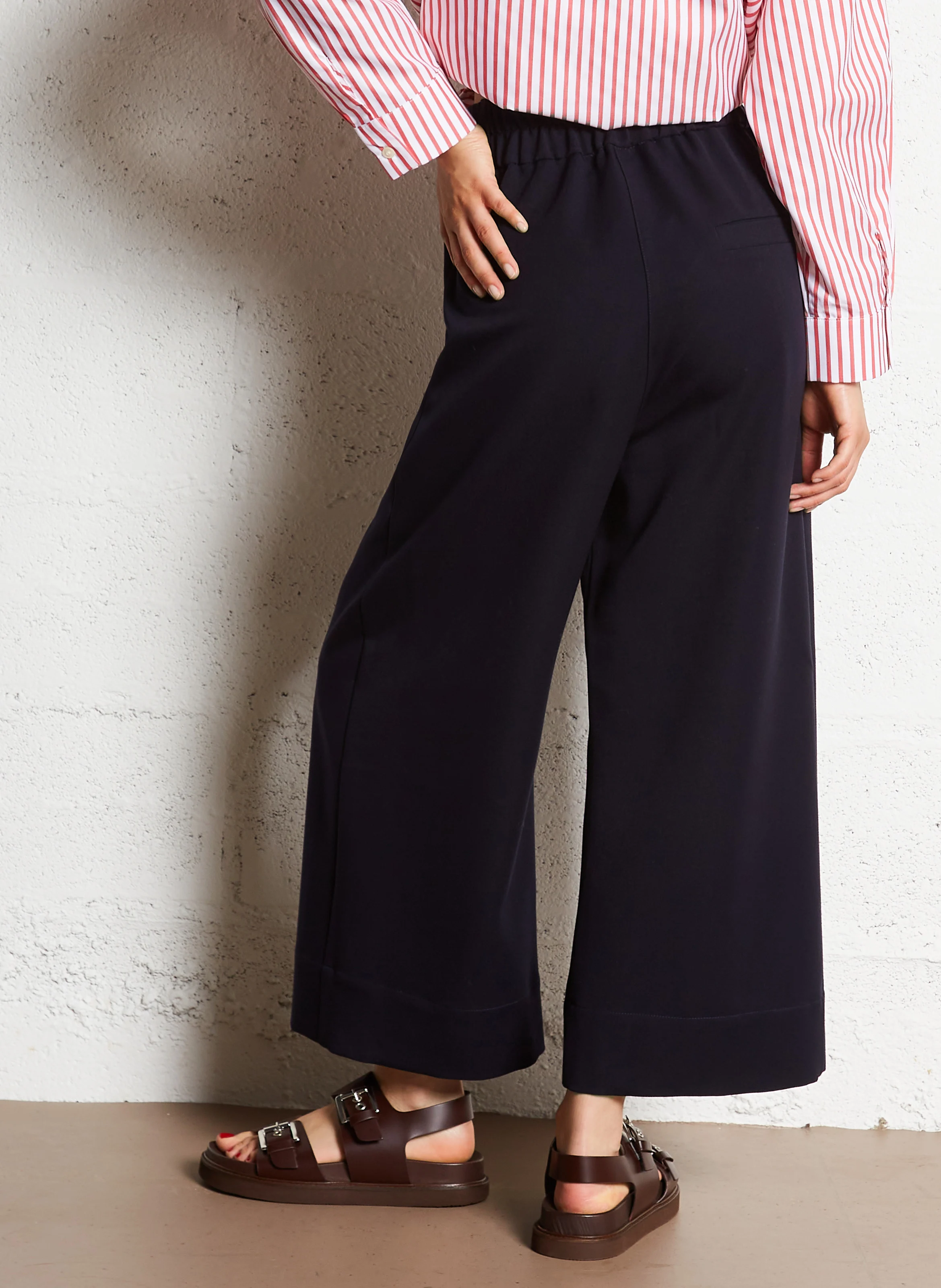 YUMI - Pantalon large | Bleu