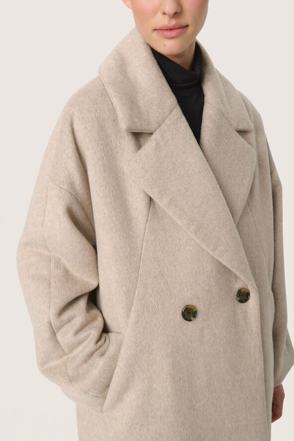 Soaked in Luxury SLCalliope Coat Oatmeal melange