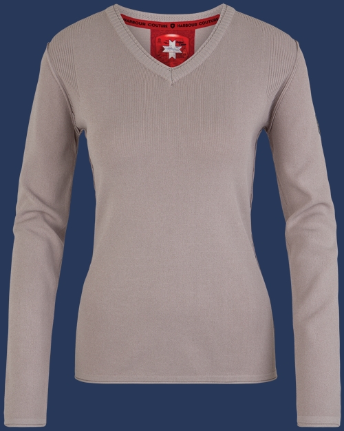 Damen Pullover 001 KoNitA, Silversand