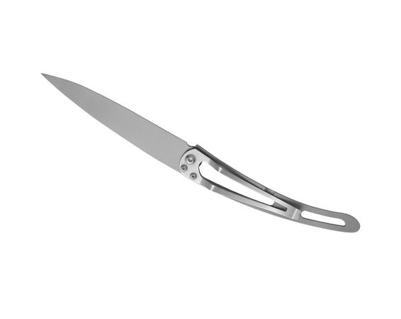 KLAPPMESSER mit TOPOGRAFIE  silber