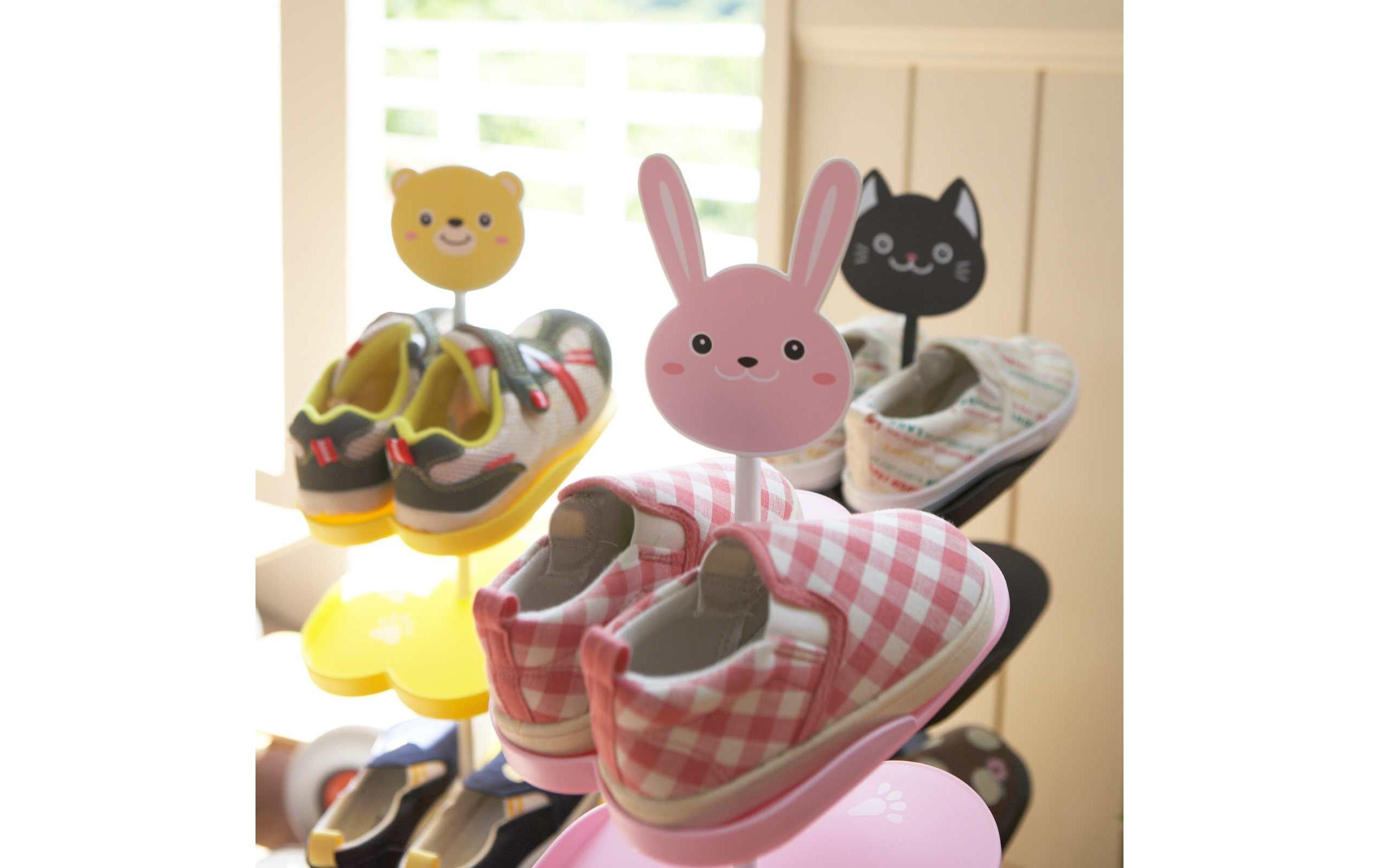 Schuhregal Hase 67 cm, RosaOrganizer für Kinderschuhe