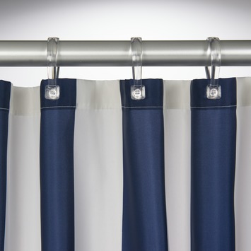 Sealskin Douchegordijn Linje Blauw 200x180 cm