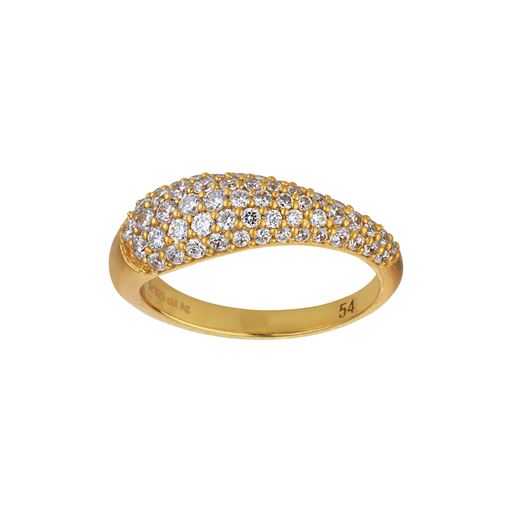 byBiehl Ocean Flow Sparkle Ring, Guld, 56