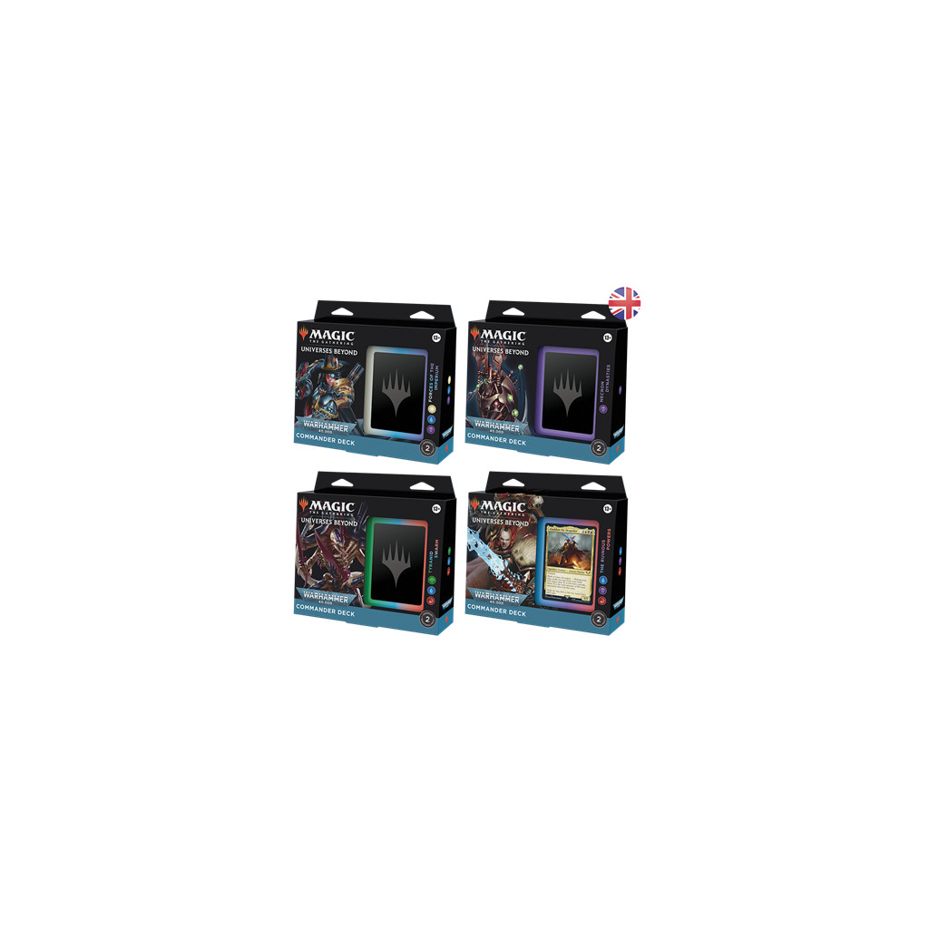 Magic The Gathering : Universes Beyond Warhammer 40,000 - 4 Commander Decks