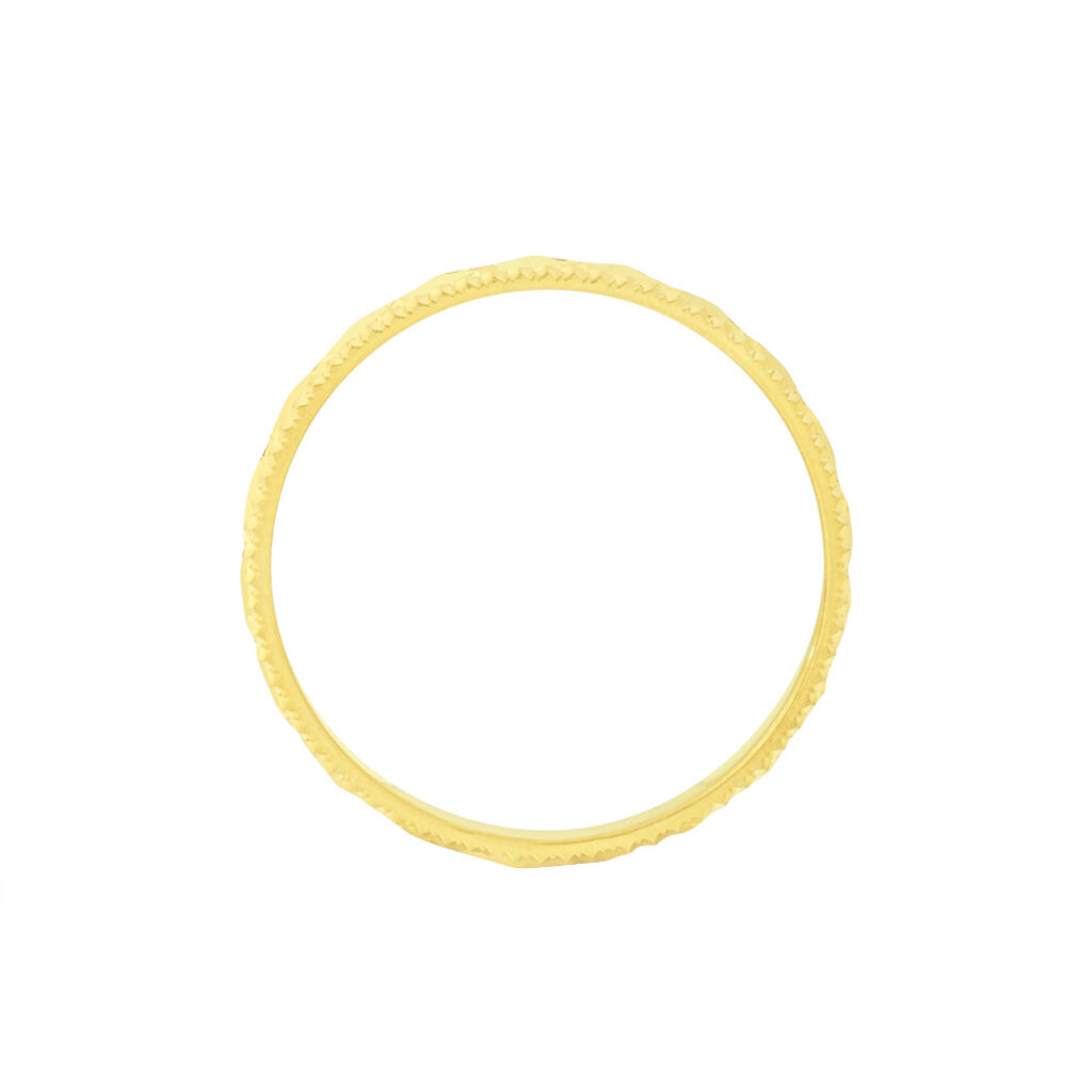 Alliance Facetee Demi Jonc Classique Or Jaune