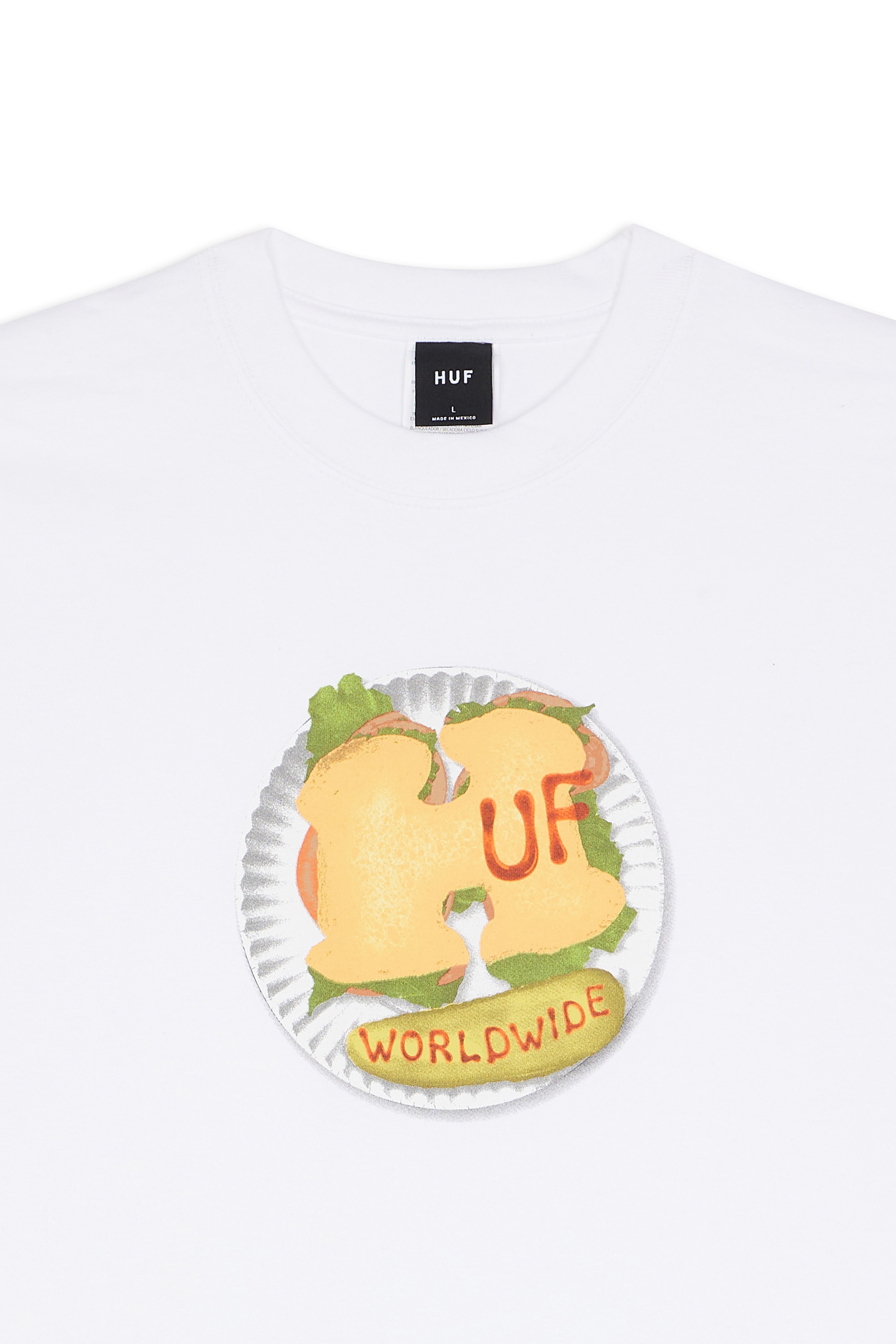 HUF T-shirt  AL FRESCO Blanc